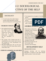 Lesson 2: Sociological Perspective of The Self: Sociology