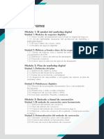 Programa: Módulo 1: El Mindset Del Marketing Digital