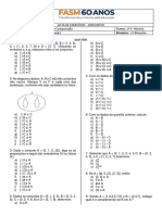 LISTA DE EXERCÍCIOS Conjunto