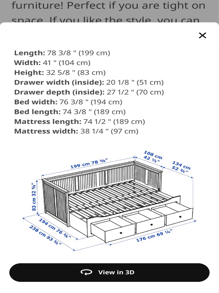 Hemnes Day Bed PDF