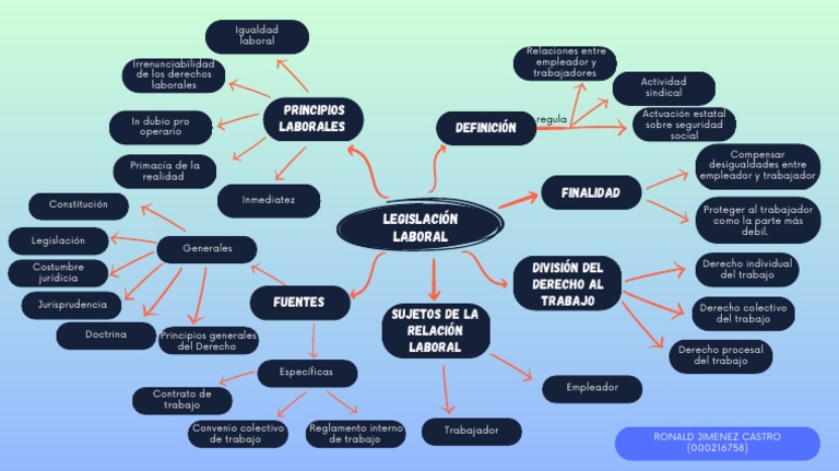 Mapa Conceptual de Derechos Laborales | PDF | Derecho laboral | Justicia