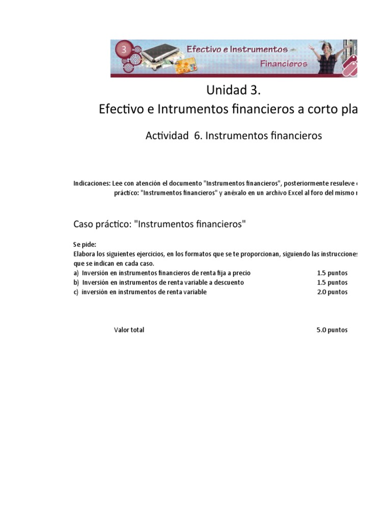 Instrumentos Financieros a Corto Plazo | PDF | Compartir (Finanzas ...