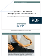 Management of Lateral Elbow Tendinopathy: One Size Does Not Fit All