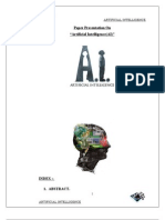 Artificial Intelligence AI Report
