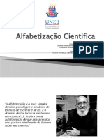 Alfabetização Cientifica: Departamento de Ciências Exatas e Da Terra-DCET-Campus II