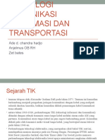 TIK] TEKNOLOGI INFORMASI KOMUNIKASI DAN TRANSPORTASI