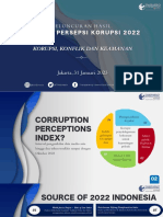 Korupsi, Konflik Dan Keamanan: Peluncuran Hasil Indeks Persepsi Korupsi 2022