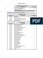 MS DS Courses