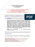 Correlacion Clinico-Radiologica-Ultrasonografica en Afecciones de Hombro Y Rodilla