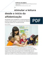 Como estimular a leitura desde o início da alfabetização