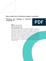 Hitos y Desafíos de La TV Alternativa, Popular y Comunitaria