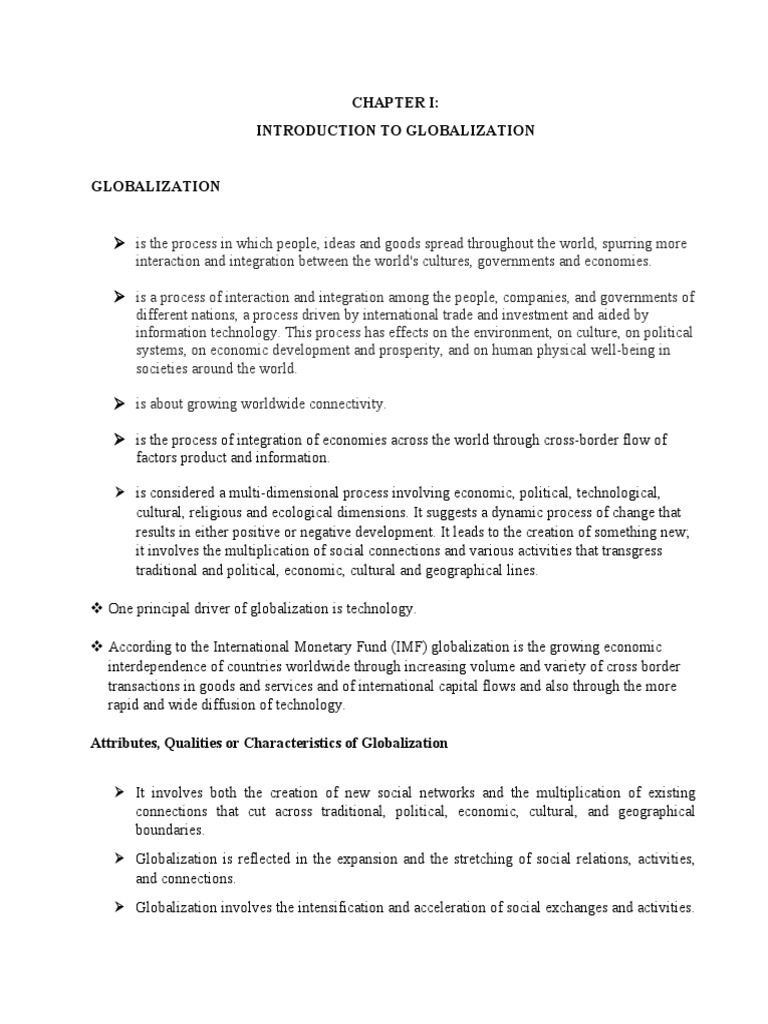 Understanding Globalization Dynamics | PDF | Globalization | Exchange Rate