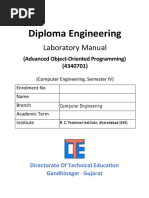 (AOOP) - Lab Manual