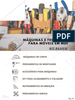 Máquinas e ferramentas MDF móveis kit