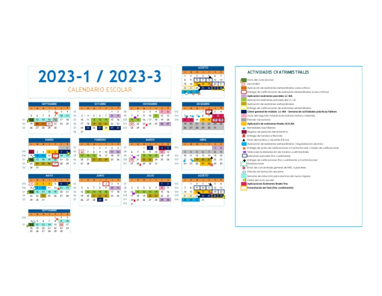 CALENDARIO Utc 20231 PDF