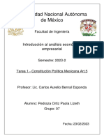 Tarea 1.- Constitucion Politica Mexicana 