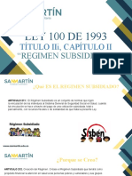 LEY 100 DE 1993: Título Iii, Capítulo Ii