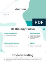 1.1 - Introduction To Cells: IB Biology 11