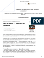 Tipos de Apostas - A Protection Bet