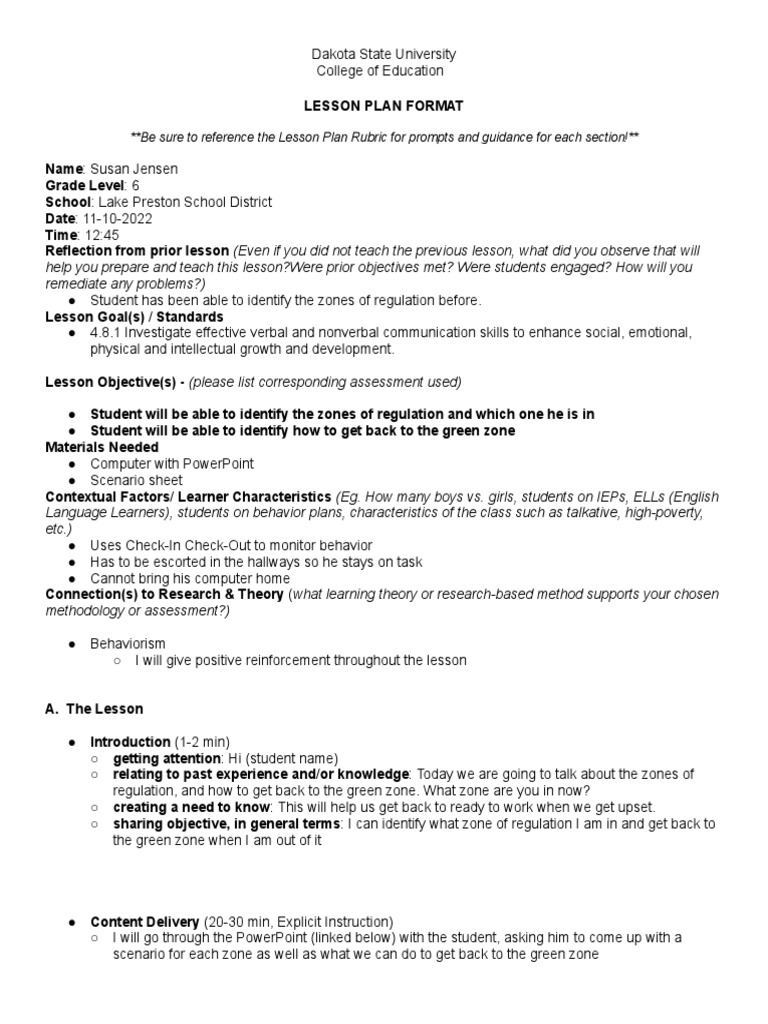 Bo Lesson Plan Template PDF Lesson Plan Psychological Concepts Bo Lesson Plan Template PDF Lesson Plan Psychological Concepts