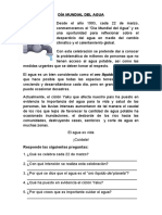 Ficha de Extensión - Día Mundial Del Agua