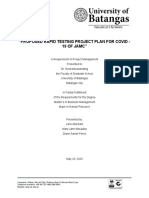 PROPOSED PLAN - Rapid Testing For COVID19 of JAMC - Baril Macauba Perez