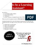 Learning Assistant Position