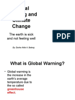 Global Warming and Climate Change: The Earth Is Sick and Not Feeling Well