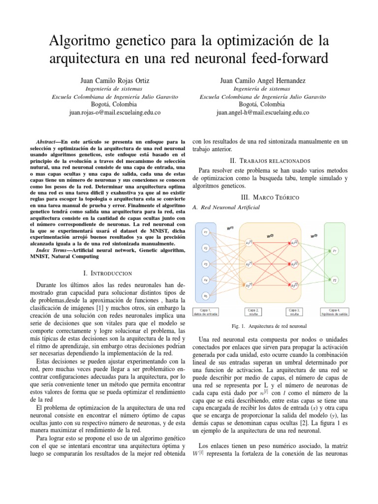 Genetic Algorithm Neural Network | PDF | Red neuronal artificial ...