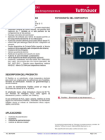 Especificaciones Técnicas Plazmax - Esterilizador Plasma de Baja Temperatura