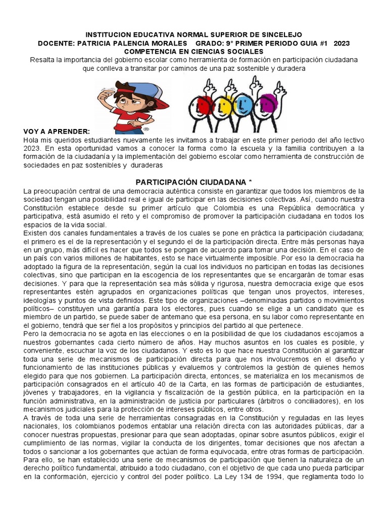 Formación Ciudadana en la Escuela | PDF | Democracia | Ideologías políticas