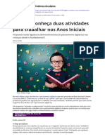 Álgebra: Conheça Duas Atividades para Trabalhar Nos Anos Iniciais