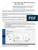 MATERI 4. Cara Membuka File Dokumen MS Word