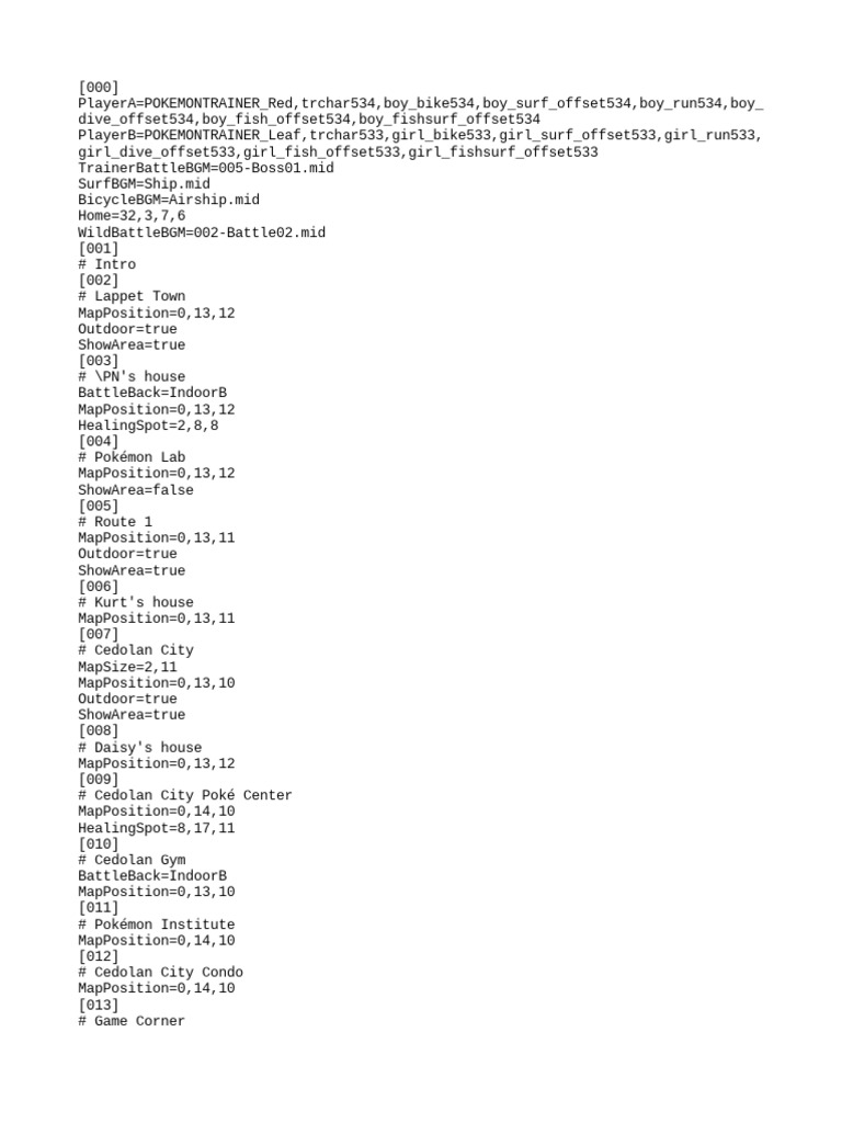 Metadata | PDF | Pokémon | Video Games