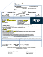 Rosalea Reyes: Reservation Agreement - Hotel Rooms