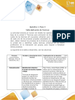 Paso 4 - Apéndice 1 - Tabla de Técnicas - Karen Florez