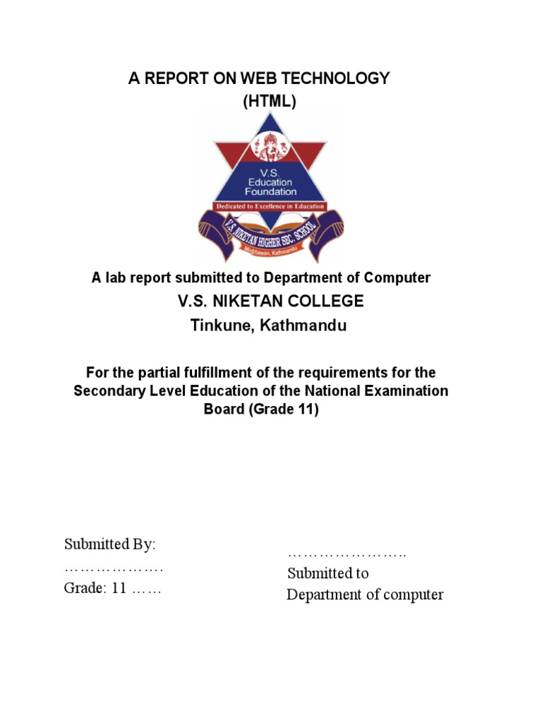 HTML Report | PDF | Html Element | Hyperlink
