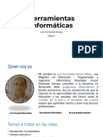 Herramientas Informáticas: Luis Fernando Henao Clase 1