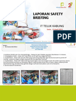 Laporan Safety Briefing: It Teluk Kabung