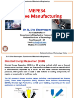 MEPE34 Additive Manufacturing: Dr. N. Siva Shanmugam