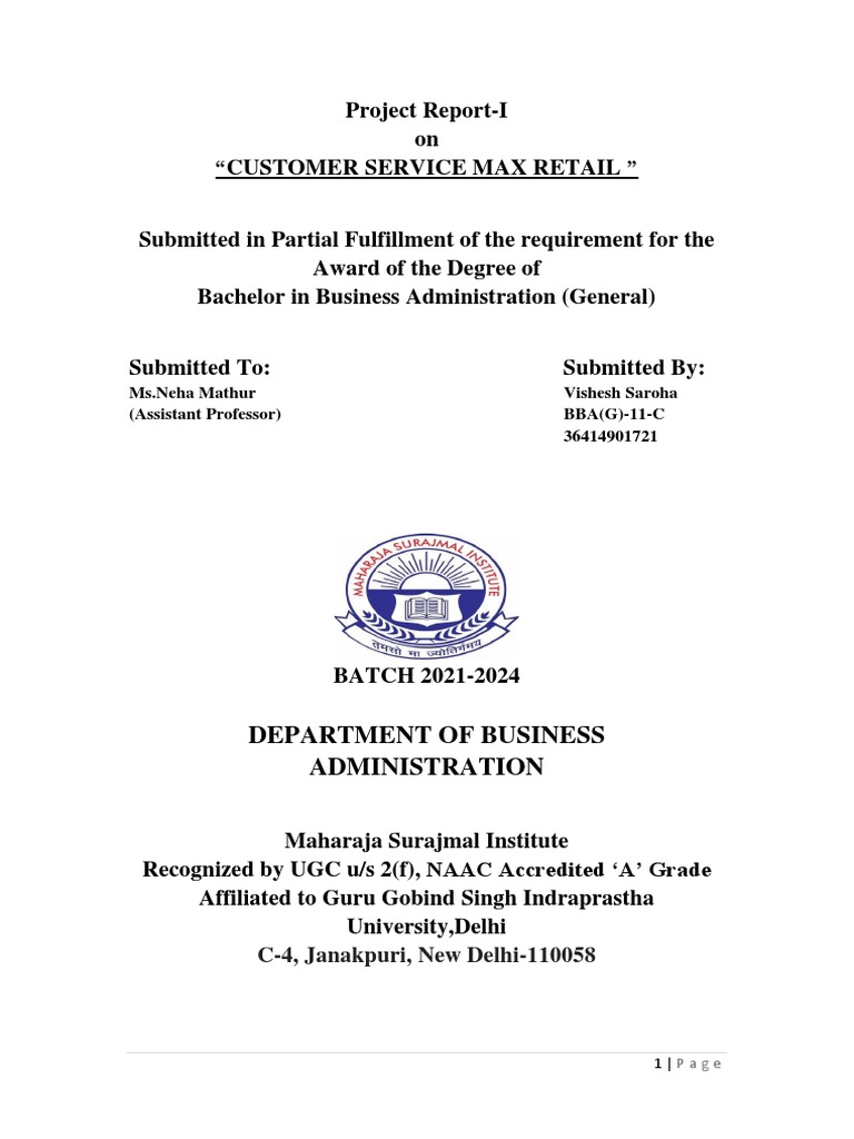 Customer Service Analysis at Max Retail | PDF | Retail | Marketing