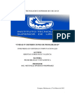 Instituto Tecnologico Superior de Uruapan: "Unidad Iv Distribuciones de Probabilidad"