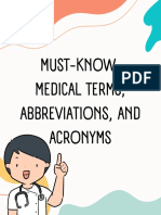 Must-Know Medical Terms, Abbreviations, and Acronyms