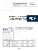 Inspection and Test Plan For Shop and Field Painting Works at Site