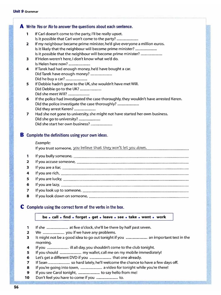 Conditionals Worksheet | PDF