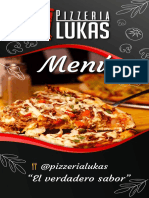 Menú pizzería Lukas