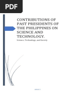 Contributions of Past Presidents of The Philippines On Science and Technology