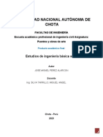 Universidad Nacional Autónoma de Chota: Estudios de Ingeniería Básica en Puentes