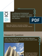 A Professional Development Framework For Sustainable Online Collaboration Between Scientists and Teachers