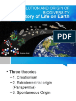 Evolution and Origin of Biodiversity: History of Life On Earth